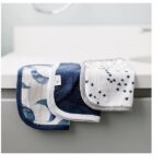 Burt's Bees Baby - Washcloths, Absorbent Knit Terry, Super Soft 100% Organic Cotton (Hello Moon!, 3-Pack) - Image 3