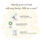 Burt's Bees Baby - Washcloths, Absorbent Knit Terry, Super Soft 100% Organic Cotton (Hello Moon!, 3-Pack) - Image 5