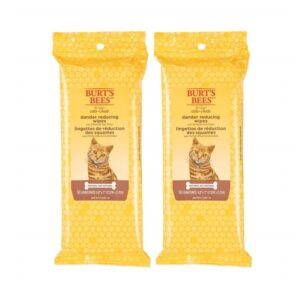 Burts Bees Dander Reducing Cat Wipes Size:Pack of 2 - Image 1