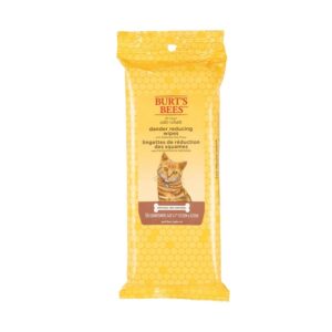 Burt's Bees Kitten and Cat Wipes For Grooming, Natural Dander Reducing Wipes, 50 Count - Image 1