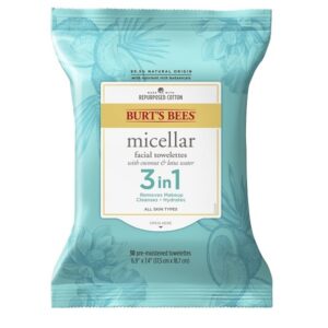 Burts Bees Micellar Makeup Removing Towelettes with Coconut & Lotus Water, 90 Count (Package May Vary) - Image 10