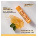 Burt's Bees Moisturizing Lip Care Beeswax, Cucumber Mint, Watermelon & Sweet Mandarin Lip Balm (4 Pack) - Image 4