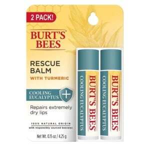 Burt's Bees Rescue Lip Balm Soothing Eucalyptus, 4.25g - Image 1