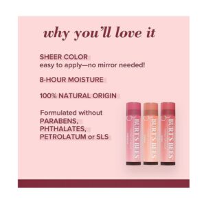 Burt's Bees Tinted Lip Balm - Rose 0.15 Ounce 2 Pcs - Image 3