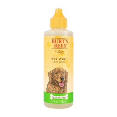 Burt's Bees for Pets Dogs Natural Eye Wash with Saline Solution | Eye Wash Drops for Dogs Or Puppies | Eliminate Dirt and Debris from Dog Eyes with Dog Eye Rinse, 4oz