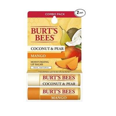 Burt's Bees Coconut & Pear and Mango with Beeswax & Fruit Extracts - Two Balms 4.25 g each