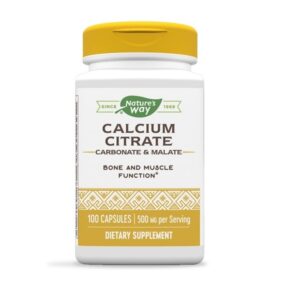 Calcium Citrate - 500 mg - 100 Capsules by Nature's Way - Image 1