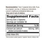 Calcium Citrate - 500 mg - 100 Capsules by Nature's Way - Image 2