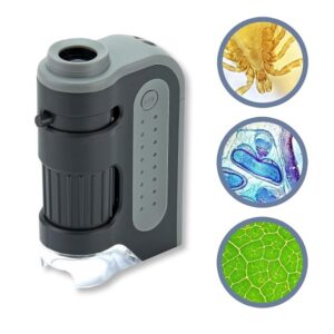 Carson MicroBrite Plus 60x-120x Power LED Lighted Pocket Microscope (MM-300) - Image 1