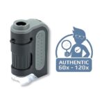 Carson MicroBrite Plus 60x-120x Power LED Lighted Pocket Microscope (MM-300) - Image 2