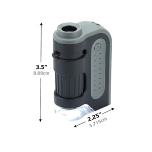 Carson MicroBrite Plus 60x-120x Power LED Lighted Pocket Microscope (MM-300) - Image 6