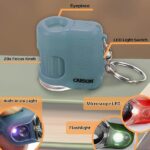Carson MicroMini 20x LED Lighted Pocket Microscope with Built-in UV and LED Flashlight - Image 2