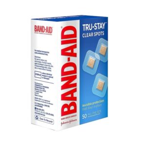 Choice One Band-Aid Brand Tru-Stay Clear Spots Bandages for Discreet First Aid (All One Size) -50 Count - Image 5