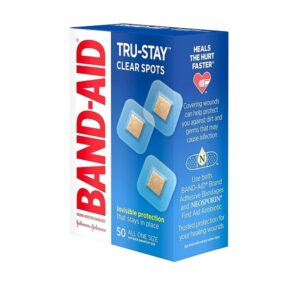 Choice One Band-Aid Brand Tru-Stay Clear Spots Bandages for Discreet First Aid (All One Size) -50 Count - Image 9
