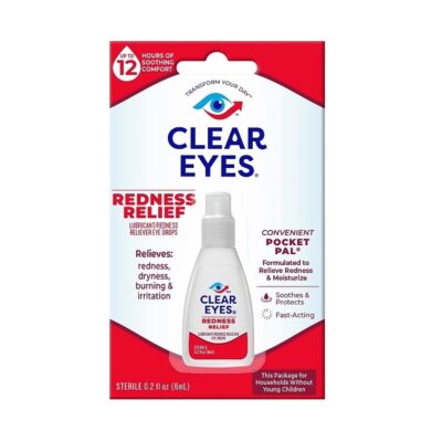 Clear Eyes Redness Relief Handy Pocket Pal, 0.2 Fluid Ounce