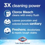 Clorox Automatic Toilet Bowl Cleaner Tablets, Bleach & Blue - Rain Clean - 4 Count - Image 5