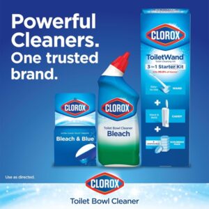 Clorox Automatic Toilet Bowl Cleaner Tablets, Bleach & Blue - Rain Clean - 4 Count - Image 7