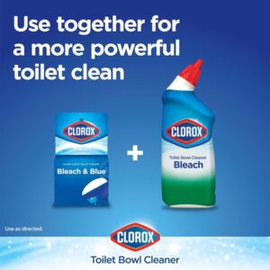 Clorox Automatic Toilet Bowl Cleaner Tablets, Bleach & Blue - Rain Clean - 4 Count - Image 8