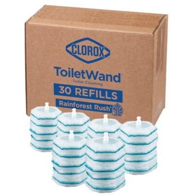 Clorox ToiletWand Disinfecting Refills, Disposable Wand Heads - Rainforest Rush - 30 Count
