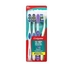 Colgate 360 Adult Full Head Soft Toothbrush (4 Count) - Image 1