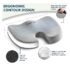 ComfiLife Coccyx Orthopedic Memory Foam Office Chair and Car Seat Cushion for Back Pain and Sciatica Relief (Gray) by ComfiLife - Image 2