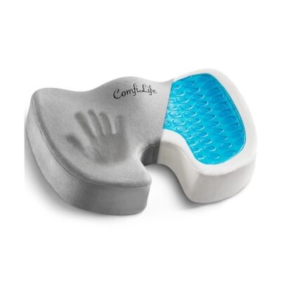 ComfiLife Gel-Enhanced Non-Slip Coccyx Memory Foam Seat Cushion, Gray by ComfiLife