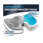 ComfiLife Gel-Enhanced Non-Slip Coccyx Memory Foam Seat Cushion, Gray by ComfiLife - Image 2