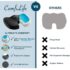 ComfiLife Gel Enhanced Seat Cushion – Office Chair Cushion – Non-Slip Gel & Memory Foam Coccyx Cushion for Tailbone Pain - Desk Chair Car Seat Cushion Driving - Sciatica & Back Pain Relief (Black) - Image 4