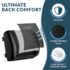 ComfiLife Lumbar Support Back Pillow Office Chair and Car Seat Cushion - Memory Foam with Adjustable Strap and Breathable 3D Mesh (Black) - Image 2