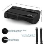 ComfiLife Lumbar Support Back Pillow Office Chair and Car Seat Cushion - Memory Foam with Adjustable Strap and Breathable 3D Mesh (Black) - Image 3