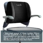 ComfiLife Lumbar Support Back Pillow Office Chair and Car Seat Cushion - Memory Foam with Adjustable Strap and Breathable 3D Mesh (Black) - Image 4