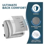 ComfiLife Lumbar Support Back Pillow Office Chair and Car Seat Cushion - Memory Foam with Adjustable Strap and Breathable 3D Mesh - Image 2
