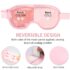 Cooling Ice Gel Eye Mask-Reusable Eye Masks, Sleeping Mask with Plush Backing for Headache, Puffiness, Allergies, Migraine, Stress Relief (Pink) - Image 4