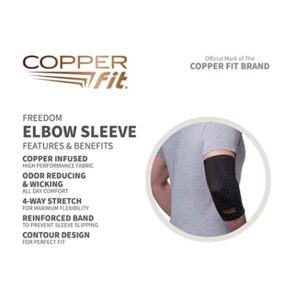 Copper Fit Freedom Elbow Compression Sleeve, black, Large - Image 2