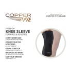 Copper Fit Plus Size Freedom Knee Compression Sleeve, Black, Small - Image 2