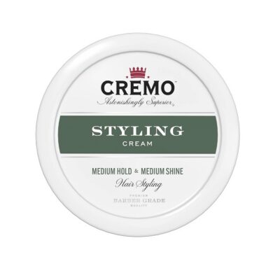 Cremo Barber Grade Hair Styling Cream, Medium Hold, Medium Shine, 4 Ounce
