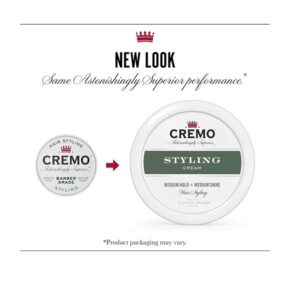 Cremo Barber Grade Hair Styling Cream, Medium Hold, Medium Shine, 4 Ounce - Image 4