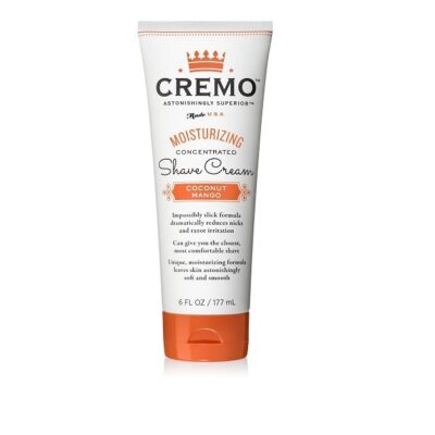 Cremo Moisturizing Shave Cream, Astonishingly Superior Shaving Cream for Women, Coconut Mango, 6 Fluid Ounce