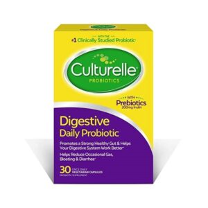 Culturelle Daily Probiotic, Digestive Health Capsules | Works Naturally with Your Body to Keep Digestive System in Balance | With the Proven Effective Probiotic | Packaging May Vary (30 Count) - Image 1