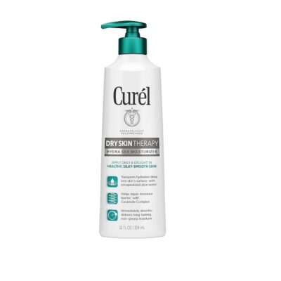 CurÃƒ©l Extra Dry Skin Therapy Body Lotion, 12 Ounce, Body and Hand Lotion, Hydra Silk Moisturizer with Advanced Ceramide Complex, and Aloe Water