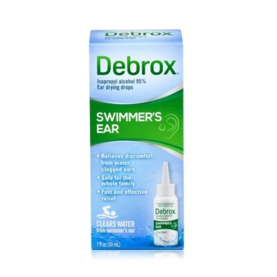 Debrox Swimmer's Ear Relief Ear Drying Drops | Water Clogged Ear Relief | 1.0 FL OZ