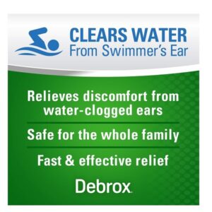 Debrox Swimmer's Ear Relief Ear Drying Drops | Water Clogged Ear Relief | 1.0 FL OZ - Image 2