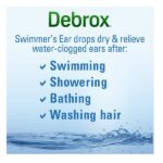 Debrox Swimmer's Ear Relief Ear Drying Drops | Water Clogged Ear Relief | 1.0 FL OZ - Image 3
