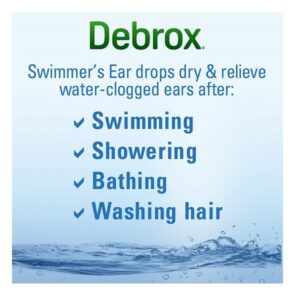 Debrox Swimmer's Ear Relief Ear Drying Drops | Water Clogged Ear Relief | 1.0 FL OZ - Image 3