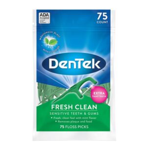 DenTek Fresh Clean Floss Pick, 75 Count - Image 1