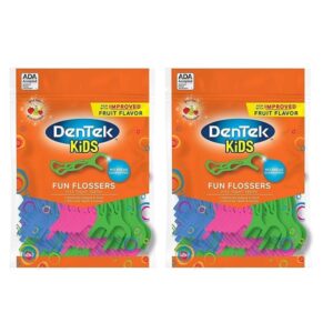 DenTek Kids Fun Flosser Floss Picks 75 ea (Pack of 2) - Image 1
