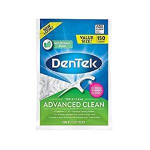 DenTek Triple Clean Floss Picks-Fresh Mint-150 ct - Image 1