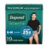 Depend Depend Fit-flex Incontinence Underwear for Men, Maximum Absorbency, S/m, Grey, 38 Count (2 Packs Of 19), Sm/Med, 19 Count
