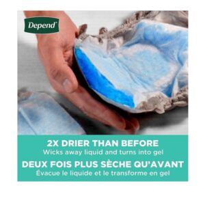 Depend Depend Fit-flex Incontinence Underwear for Men, Maximum Absorbency, S/m, Grey, 38 Count (2 Packs Of 19), Sm/Med, 19 Count - Image 4