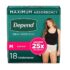 Depend FIT-FLEX Incontinence Underwear for Women, Disposable, Maximum Absorbency, M, Blush, 18 Count